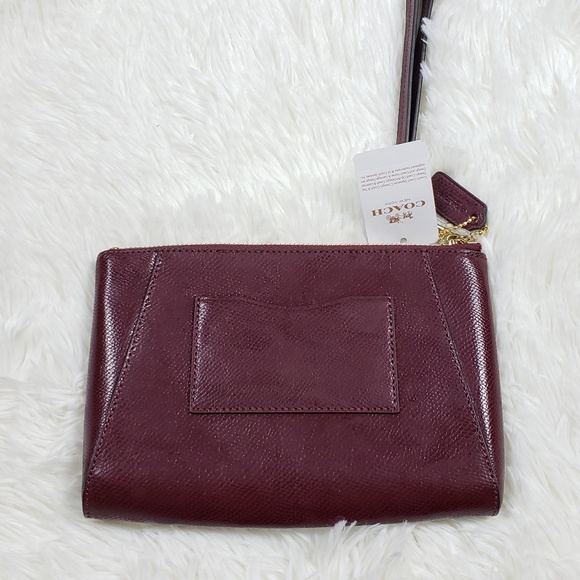 Coach Burgundy Sherry Clutch Wallet - Picture 4 of 7